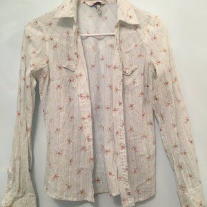 XS Aeropostale Floral Button Down